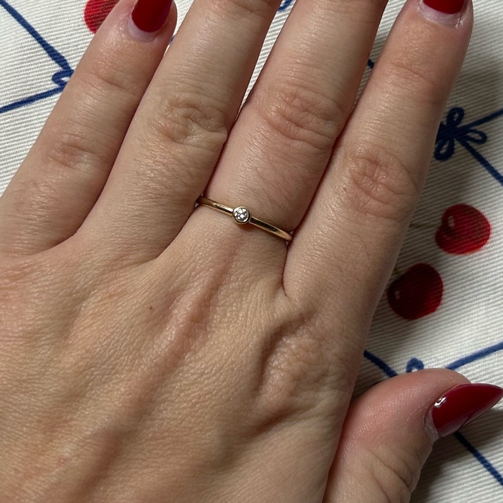 Kendra Scott 14k Gold Ring with Diamond